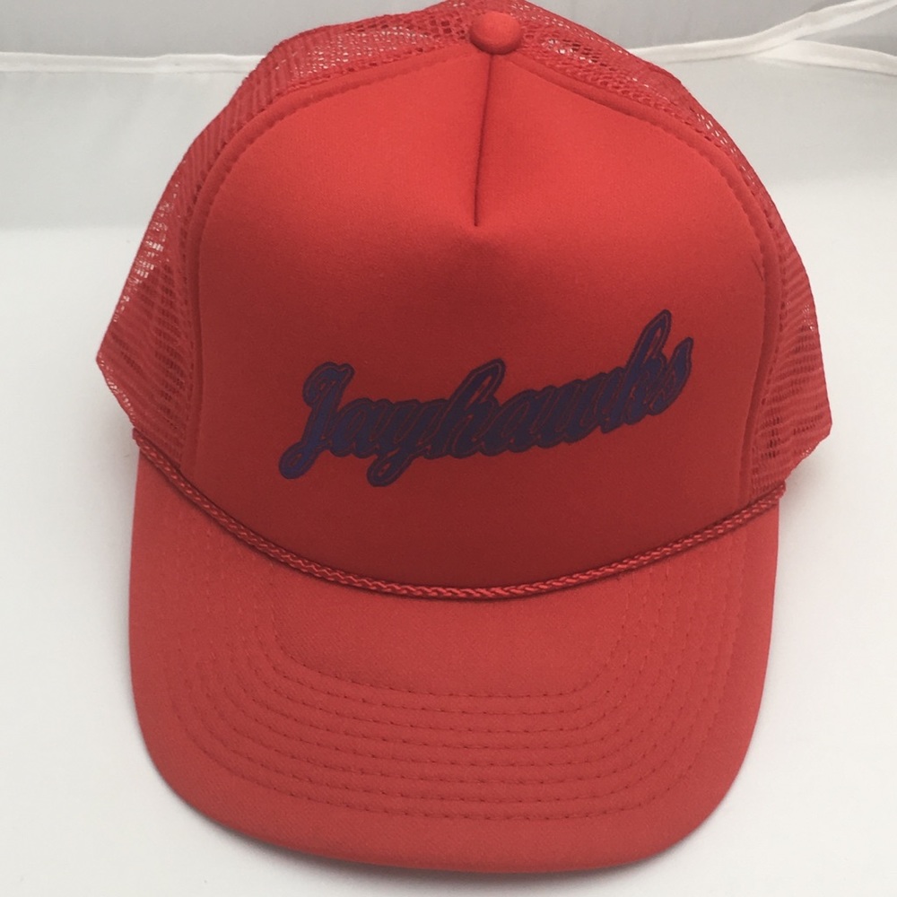 Vintage Trucker SnapBack Kansas KU Jayhawks Mesh